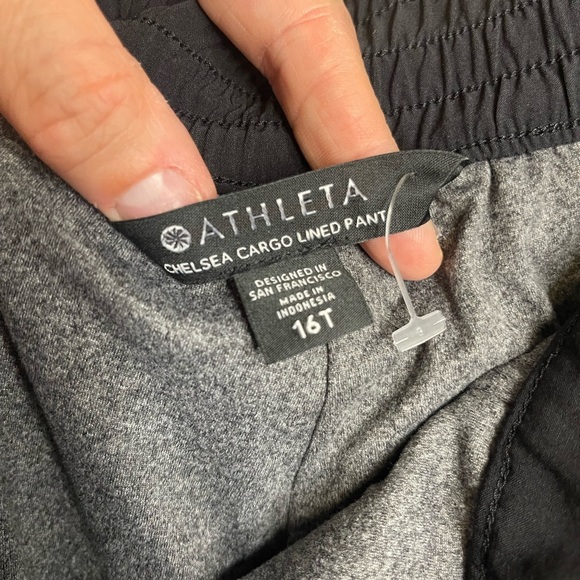 ATHLETA Chelsea Lined Black Cargo Pants Size 16T - Picture 7 of 8